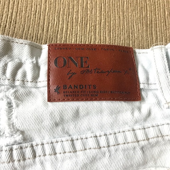 One Teaspoon Bandit Denim Jean Cut Off Shorts 25 - Picture 4 of 5